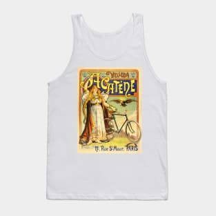 VELLEDA ACATENE Paris 1890 French Bicycle Art Nouveau Advertising Tank Top